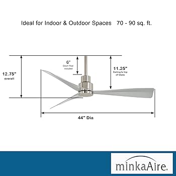 Amazon.com: Minka Aire F786-BNW Simple - 44